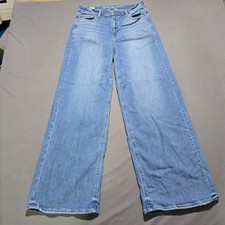 American Eagle Baggy Wide Leg Jeans Womens 4 ...