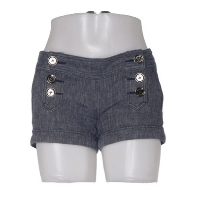 Express, Shorts, Größe: 30, Blau, Baumwolle/Leinen, Einfarbig, Damen #IqY
