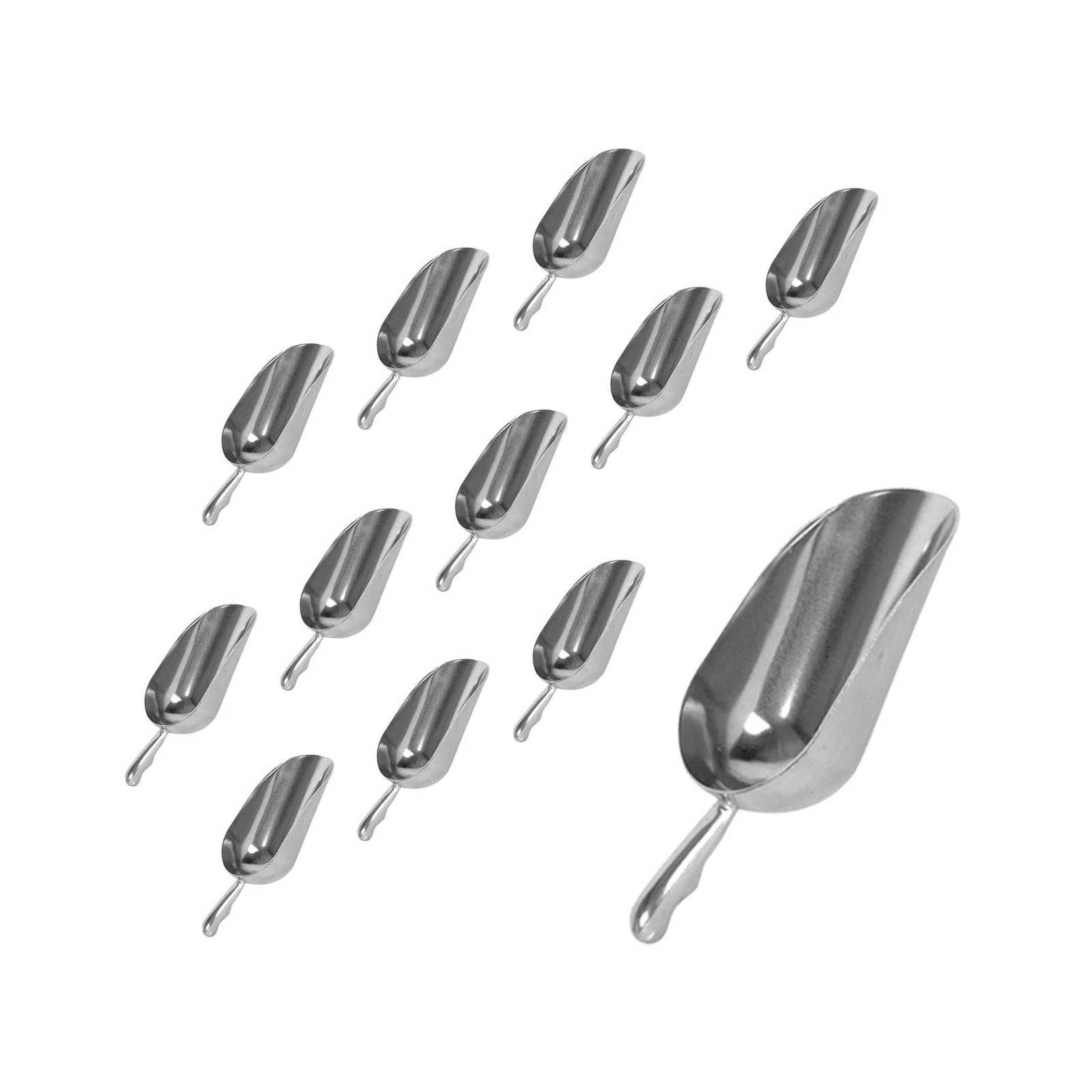 Aluminum Measuring Scoops for Bakeware, Candy Scoop, Pet Food Utensil (12 PC,...