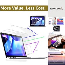 MacBook Blue Light Screen Protector Set - 3 Anti-Glare Films for 13" Models