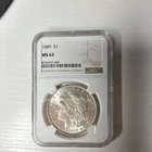 1889 $1 Morgan Silver Dollar NGC MS63 Uncirculated Cert 8349423-048