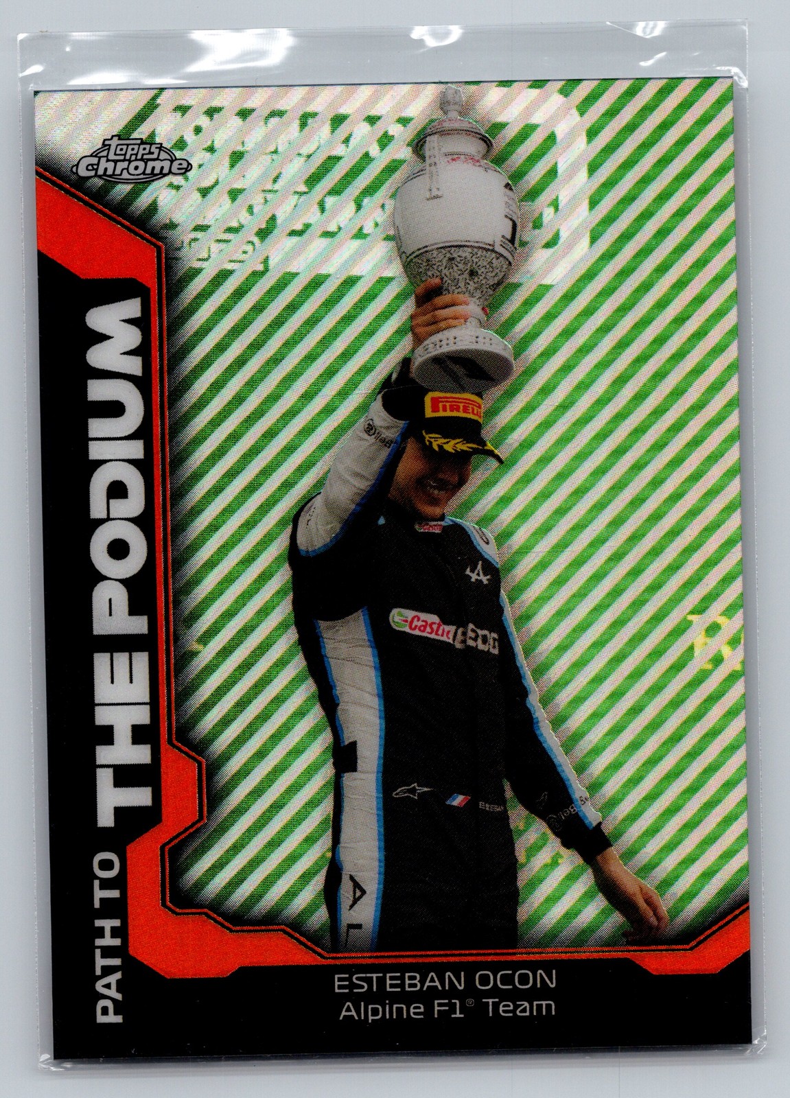 2021 Topps Chrome Formula 1 #PTP-EO Esteban Ocon Path to the Podium
