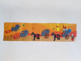 LEGO instructions leaflet for 6022 Horse Cart 1984 Castle Lion Knights 6022-1