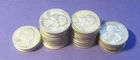 ROLL OF 40 SILVER WASHINGTON QUARTERS- 1935-1964 W/ PDSs - 90% SILVER CONTENT