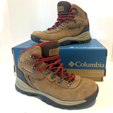 Columbia Newton Ridge Plus Waterproof Amped Women  s 8 Hiking Boots Brown Leather