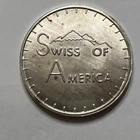 1973 Draper Mint SWISS of AMERICA 1 Ounce .999 Fine Silver Regular Sized Round