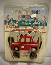 Vintage Kids Cassette Player Stereo | Red taxi Car Design | Portable Retro Gift