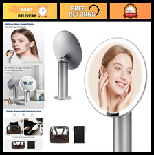 Lighted Makeup Mirror with Travel Case, Recha...
