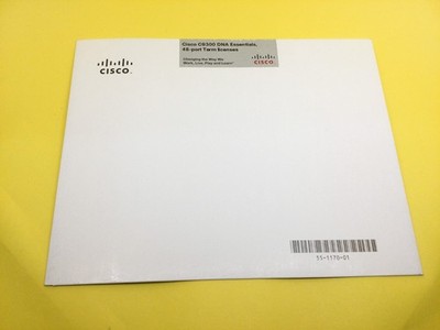 C9300-DNA-E-48 Cisco C9300 DNA Essentials 48-port Term Licenses Only