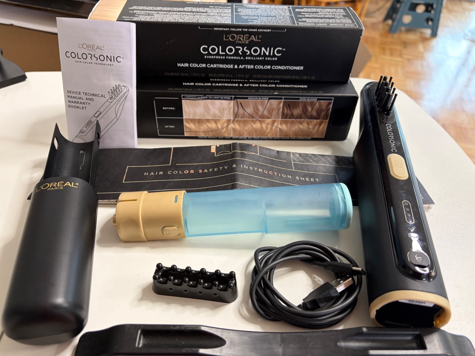 Sonic Hair Color Cartridges + Us Colorsonic Device