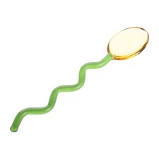  Glass Colored Spoon Tasting Spoons Teaspoon Coffee Stirring Cute