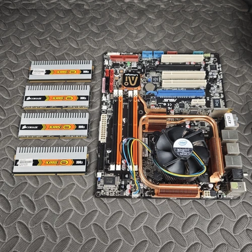 Asus P5K3 Deluxe LGA775 Motherboard Corsair XMS 3 4GB DDR3 RAM Core2 Q6700 Quad