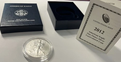 2012-W American Silver Eagle — photo from the most recent tracked eBay sale