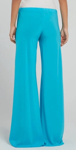 Roberto Cavalli AQUA TIE FRONT Silk PALAZZO PANTS New Size IT 44/UK12 - Picture 3 of 4