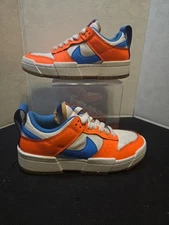 NIKE DUNK LOW DISRUPT SAIL-PHOTO BLUE-ORANGE SZ 6.5 [CK6654-104]