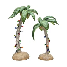 Department 56 Cross Product Village Accessory Christmas Palms Set of 2 6014548