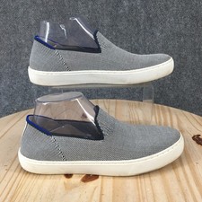 Rothys Shoes Womens 8.5 The Original Casual Slip On Sneakers Knit Blue White