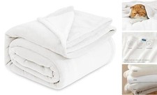 GentleSoft Fleece Bed Blankets Full Size White - Full 84" x 90" 01 - White