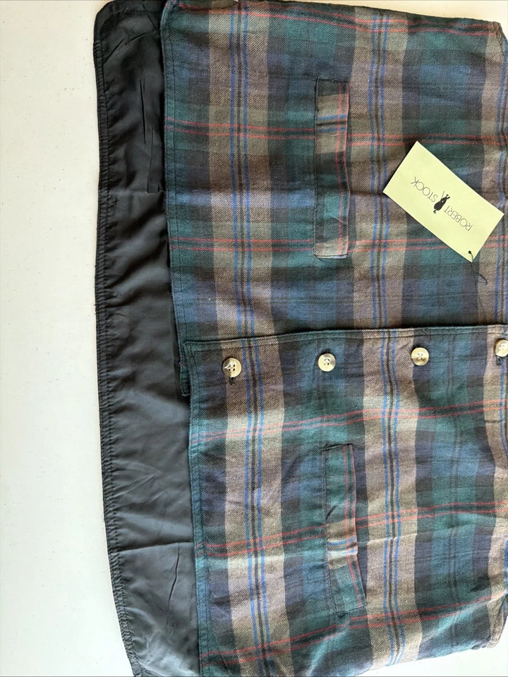 Chaleco Robert Stock Talla Grande Nuevo con Etiquetas a Cuadros  Foto 2 de 4