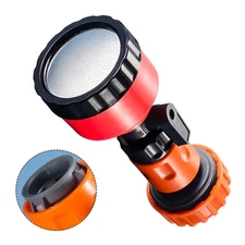 Garden watering wand with 4 tap 400 mesh and shutoff valve for water control