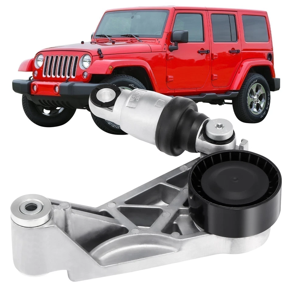 Tensor de correa de transmisión con polea para Jeep Wrangler V6 2012-18 3,6 L 04627038AA 39415 Foto 2 de 4