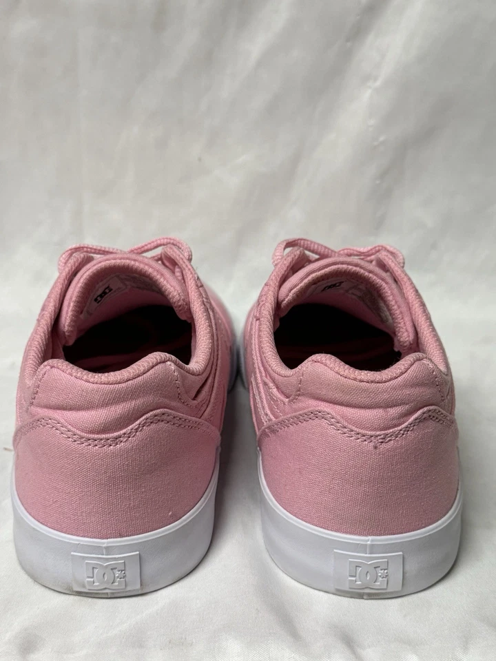 DC Kalis Vulc ADYS300569-BTN Unisex Rosa Lona Skate Tenis Zapatos 10 Foto 3 de 4