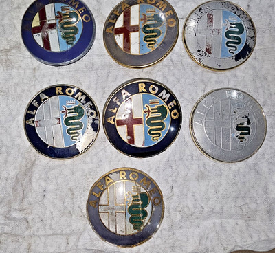 Alfa Romeo Spider Collection of Old 75mm Emblems                              27