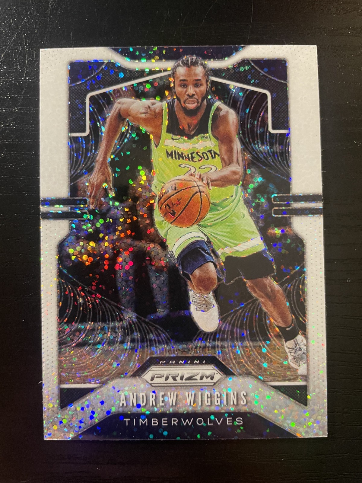 2019-20 Panini Prizm - Andrew Wiggins #160 White Sparkle Prizm 