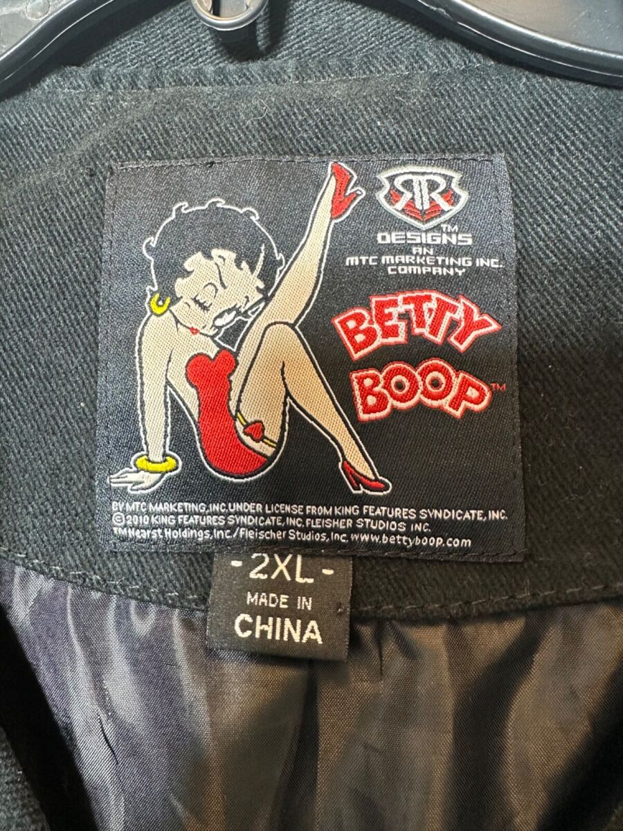 RARE Betty Boop JH Design Jacket Men's size 2XL - Black RARE Betty Boop JH Design Jacket Men's size 2XL - Black