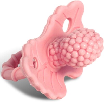Raz-Berry Teether Helps Soothes Baby's Gums Help introduce babys