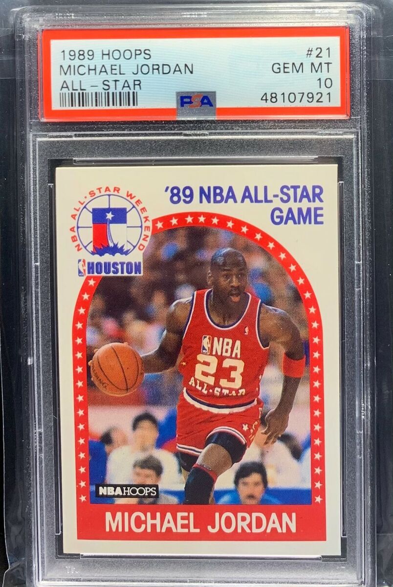 1989 NBA HOOPS MICHAEL JORDAN ALL-STAR GAME #21 HOF RARE 1989 NBA HOOPS MICHAEL JORDAN ALL-STAR GAME #21 HOF RARE