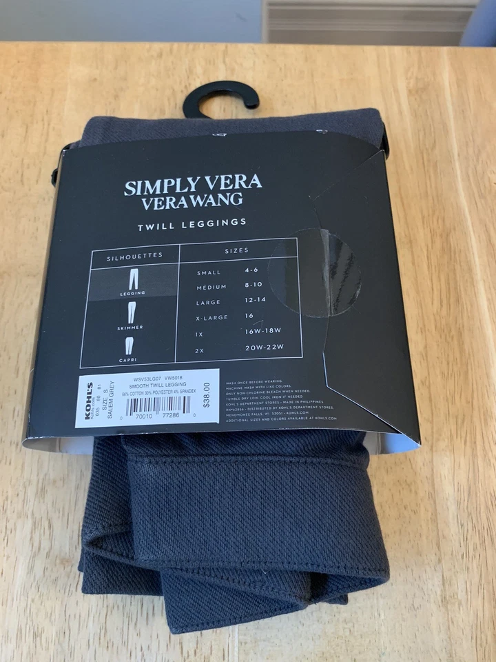 Legging Simply Vera Wang gris sarga talla S nuevo con etiquetas, $42 Foto 2 de 2