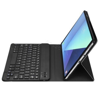 Bluetooth Keyboard Smart Leather Case For Samsung Galaxy Tab S3 SM-T820N Tablet