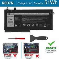 LOT Replacement Battery For Dell Latitude 5400 5410 5500 5510 R8D7N W8GMW 51Wh