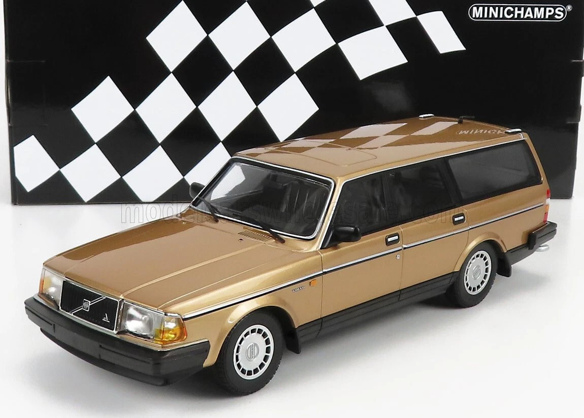 Minichamps Volvo 240 GL Break 1986 1:18 Argent - Modèle Neuf