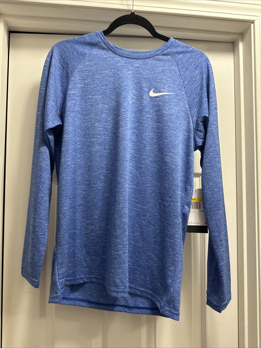 Nike Swim Men's Long Sleeve Hooded Hydroguard Shirt NESSB669
