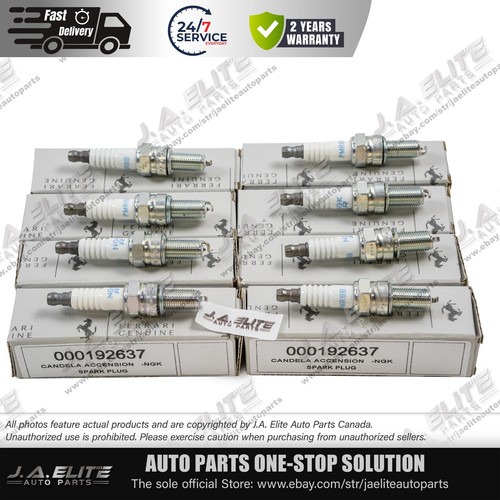 8pcs Genuine Ferrari Spark Plug for Ferrari 360 F430, OEM:192637