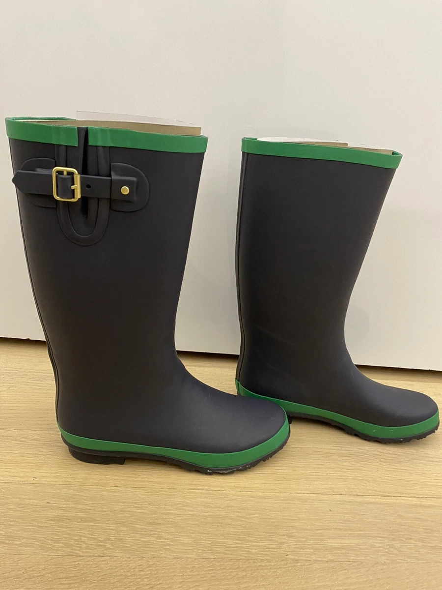 Boden Wellington Boots. UK Size 7 US Women s size 9 . Navy and Highland Green