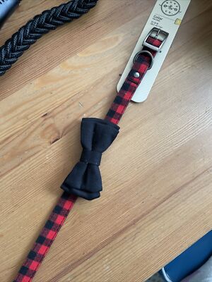 Bond Co Dog Collar Size Plaid W/ Bow