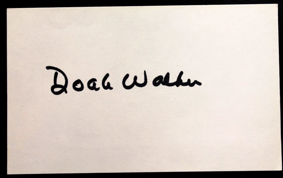 Doak Walker (d.1998) HOF Autographed Signed 3x5 Index Card SMU Detroit Lions JSA - Image 3 of 4