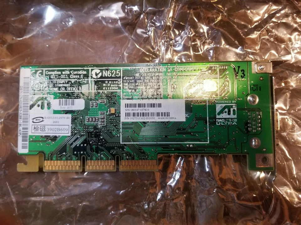 ATI 109-73100-02 32MB VGA Low Profile AGP Video Card - Image 3 of 4