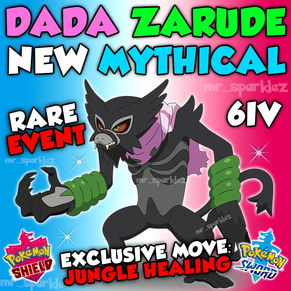 Zarude and Pink Scarf Cape Caped Dada form Zarude 2-Pack - Holding Master  Balls - Pokemon Movie 2020 Event for Sword, Shield, Scarlet, and Violet -  elymbmx