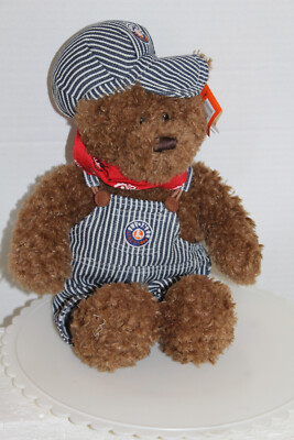 Lionel Train Engineer Plush Teddy Bear Toy 