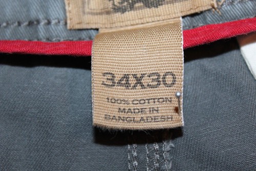 RED CAMEL Men's 34 x 30(29) Gray Khaki Straight Fit Casual Pants Chinos GUC - Picture 11 of 12