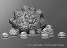 Giga Zol & Gel Ooze Monster Manual 28mm Scale DND D&D Tabletop Miniature SB