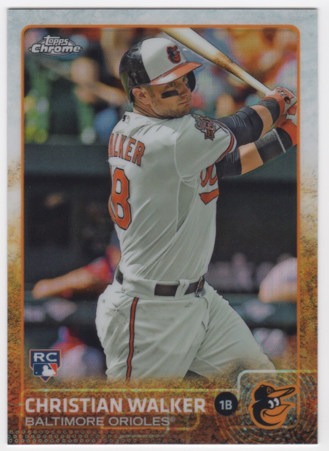 CHRISTIAN WALKER 2015 Topps Chrome REFRACTOR RC #192 - D Backs