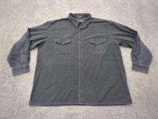 Vintage St. John's Bay Button Up Shirt Mens XXL Chamois Cloth Made in Hong Kong