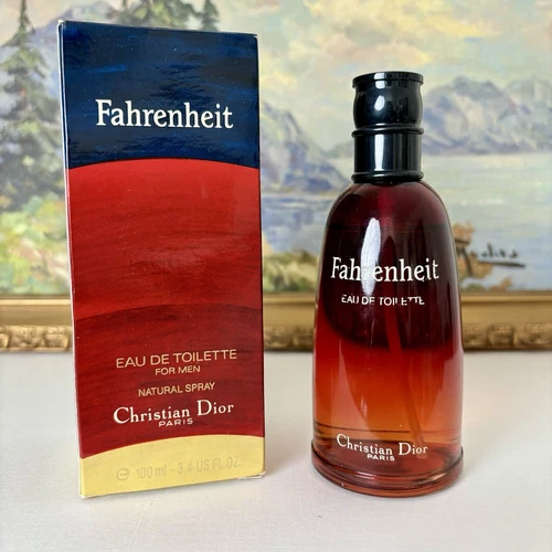 Vintage Dior Fahrenheit EdT Eau de Toilette 3.4 oz 100 ml Spray Cologne Original
