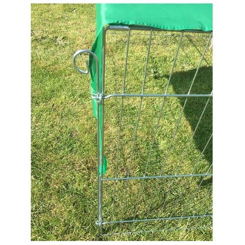 Playpen With Roof 46" Large Metal Enclosure Rabbit Guinea Pig Chicken Duck Puppy - Picture 9 of 12