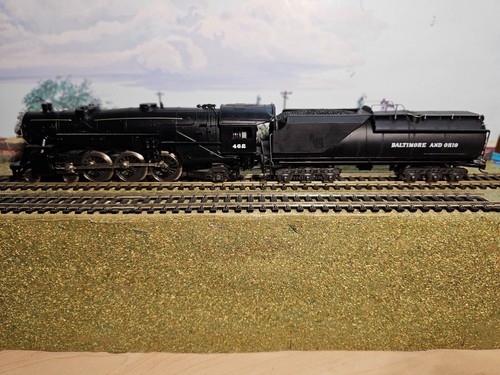 AHM RIVAROSSI HO 4-6-2 Light Pacific Steam Locomotive Baltimore and Ohio #462 - Picture 3 of 10